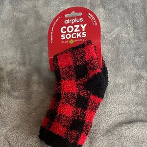 Red and Black Cozy Socks